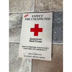 American Red Cross Maxwell House Emergency Preparedness Family Guide Book 1986